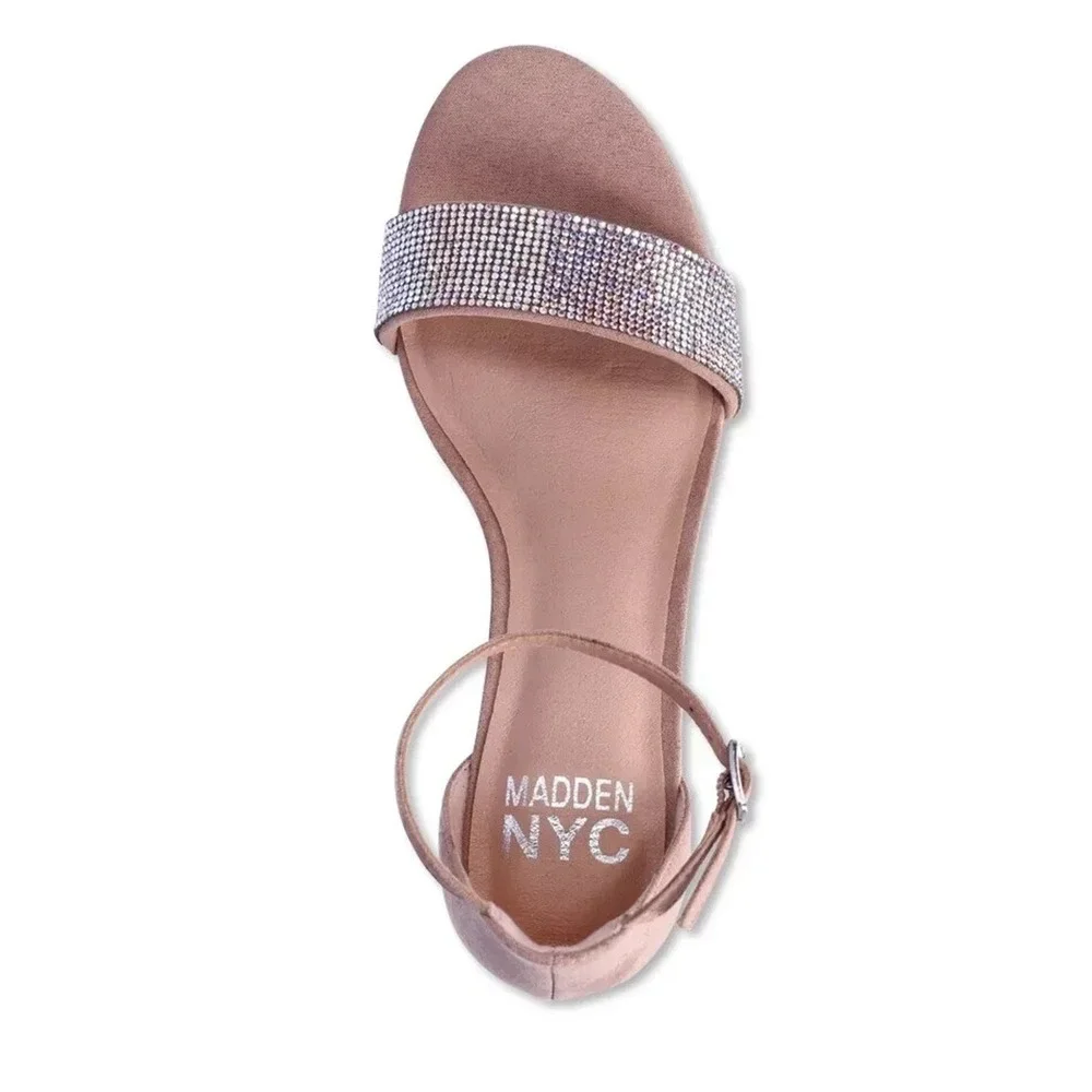 Madden NYC Women's Illie City Bling‎ Sandals Strap New In Box Size 11